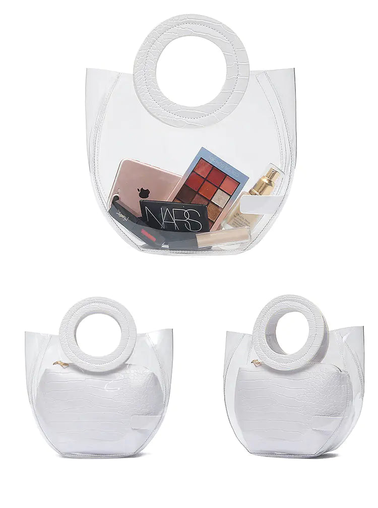 2019 Korean Style Transparent Jelly Tote Bag (PVC)