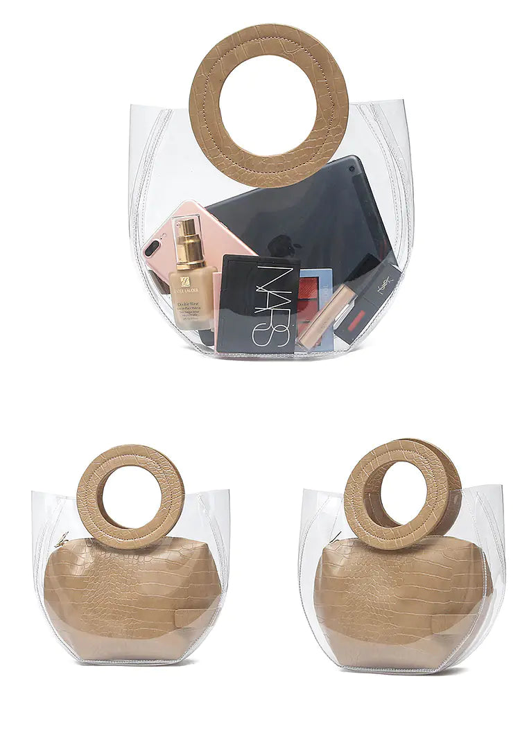 2019 Korean Style Transparent Jelly Tote Bag (PVC)