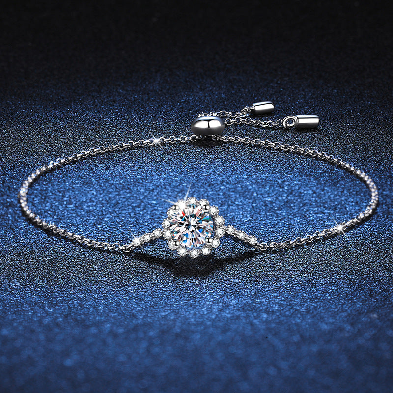S925 Sterling Silver Bracelet Female Adjustable Bracelet Female