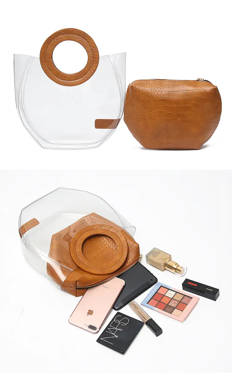 2019 Korean Style Transparent Jelly Tote Bag (PVC)