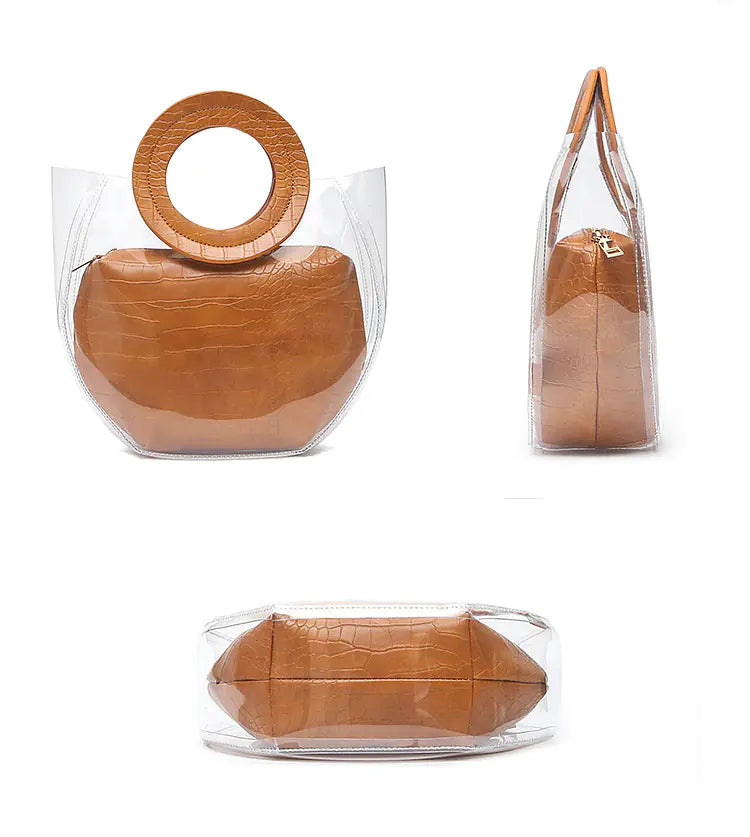 2019 Korean Style Transparent Jelly Tote Bag (PVC)