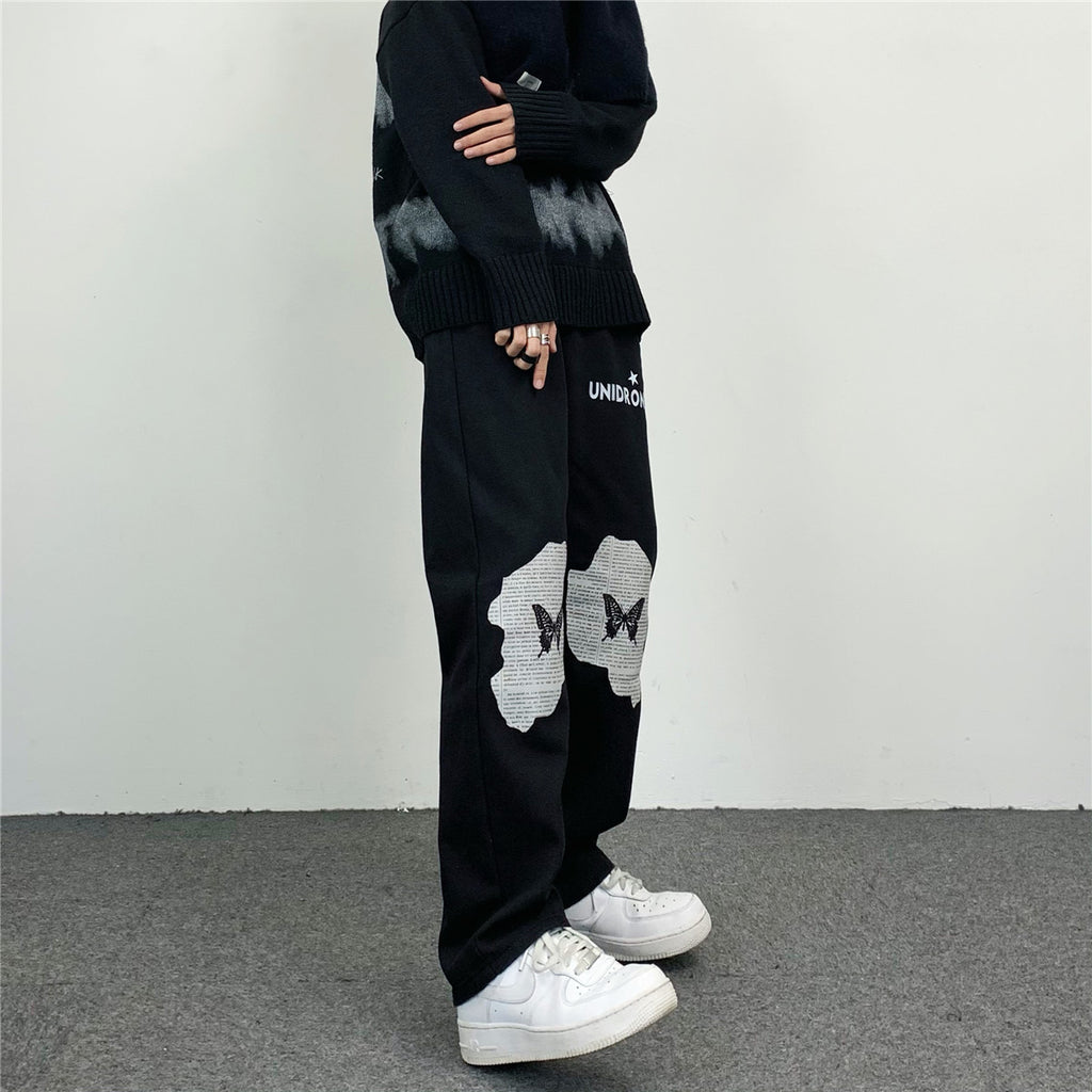 Washed Straight Loose Casual Jeans For Men And Women