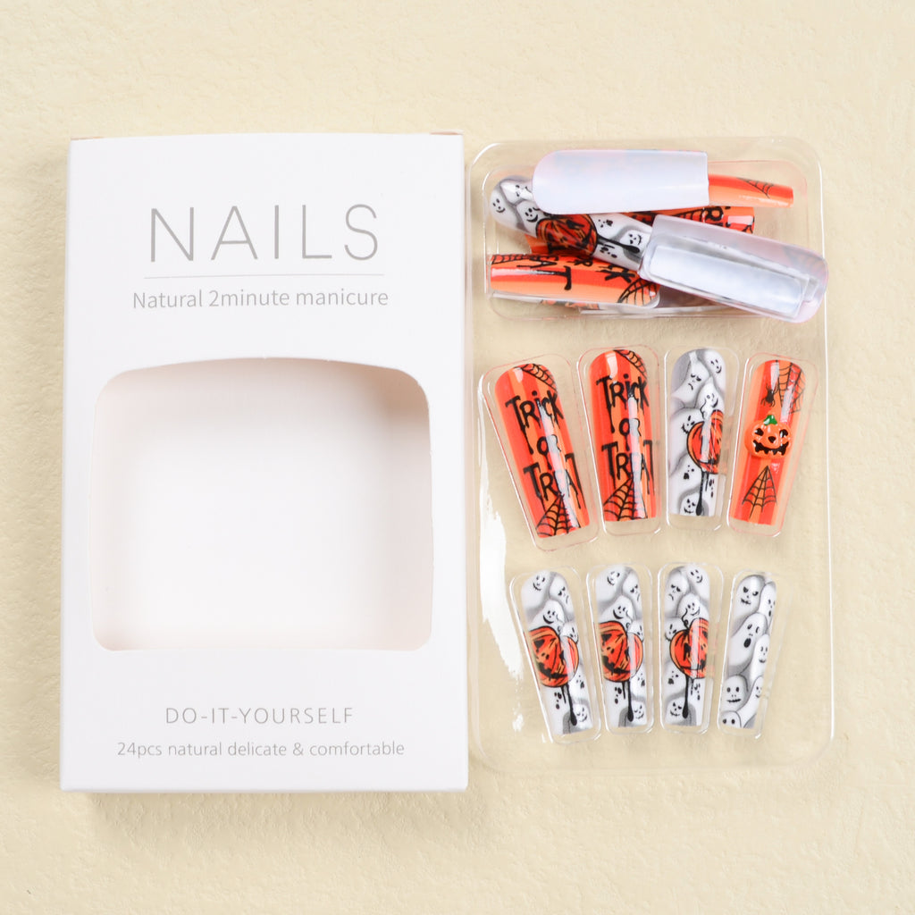 Fashion Halloween Pumpkin Nail Patch