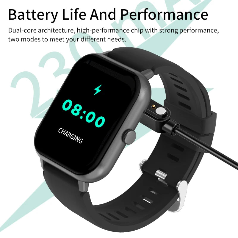 Waterproof Smart Watch Bluetooth Call Women Men Watch Voice Assistant 100+Sports Smartwatch for Huawei Xiaomi Android Ios