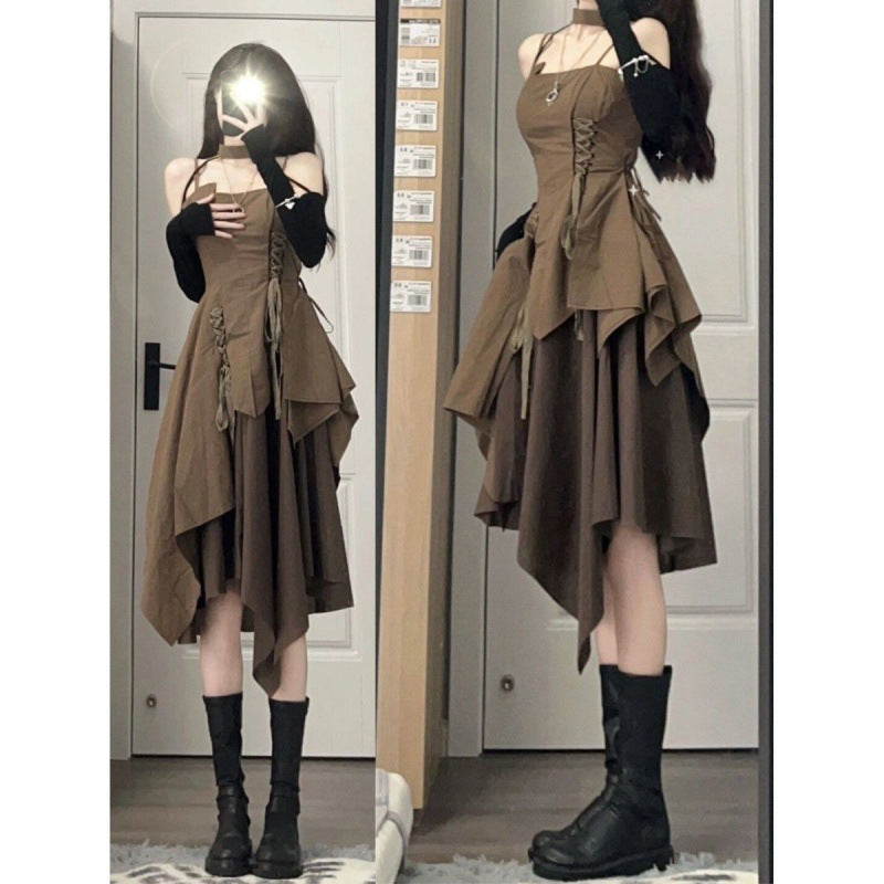 Fashion Sisters Suspender Skirt For Women