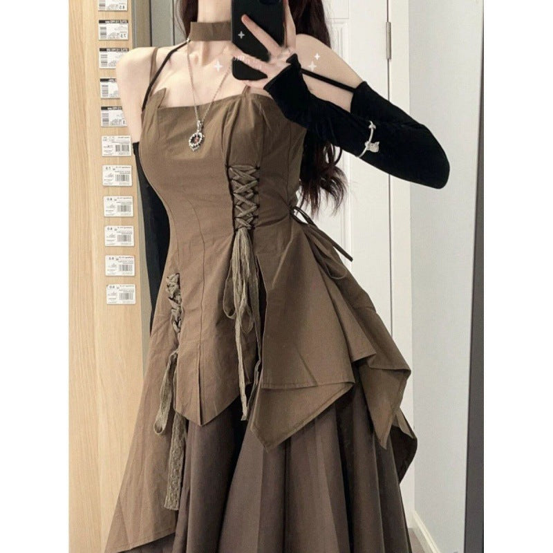 Fashion Sisters Suspender Skirt For Women