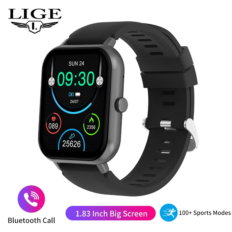 Waterproof Smart Watch Bluetooth Call Women Men Watch Voice Assistant 100+Sports Smartwatch for Huawei Xiaomi Android Ios