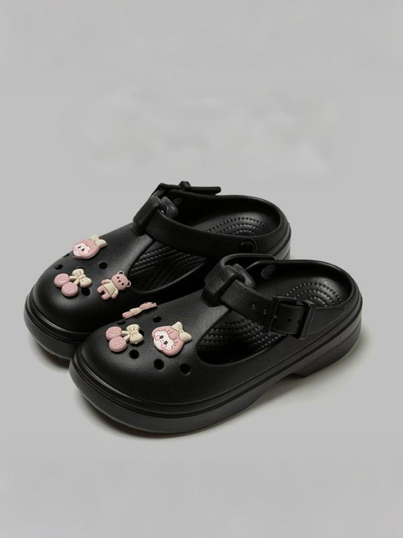 Women'S Sporty Platform Clogs, Casual Comfortable Breathable Clogs, Fashionable Non-Slip Clogs for Beach, Outdoor Sports, Walking Shoes, Footwear