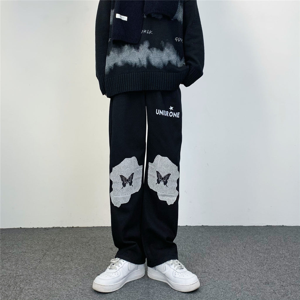 Washed Straight Loose Casual Jeans For Men And Women