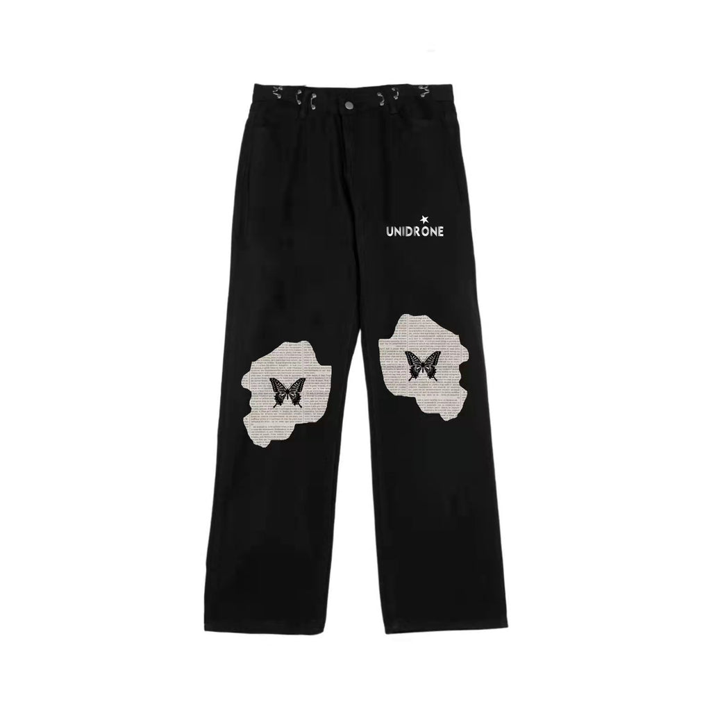 Washed Straight Loose Casual Jeans For Men And Women