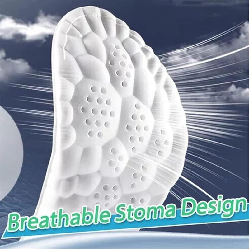 Cloud 4D Orthopedic Insoles for Men & Women - Plantar Fasciitis, Sports Shoes, anti Fatigue, Shock Absorption, Foot Pain Relief