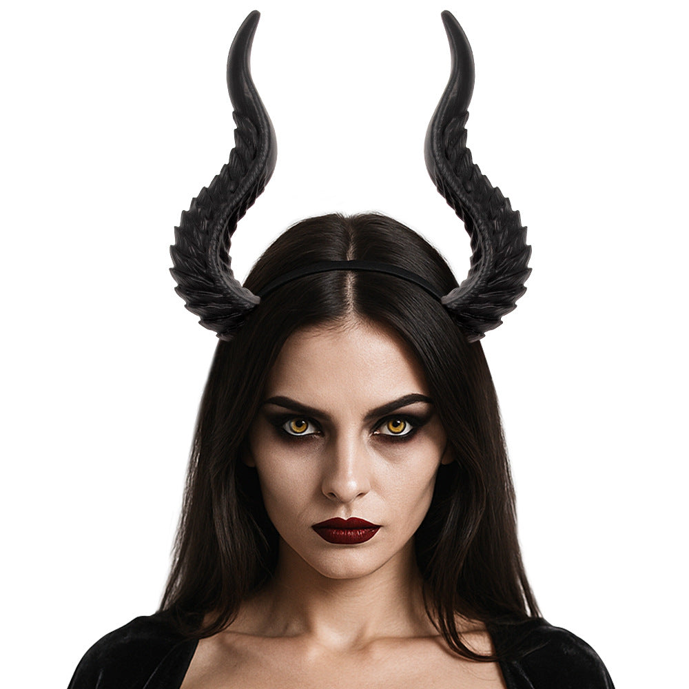 Cross-border New Halloween Festival Dress Up Devil Horn Headband DIY Assembly Cos Hair Accessories Props Can Be Transform Style