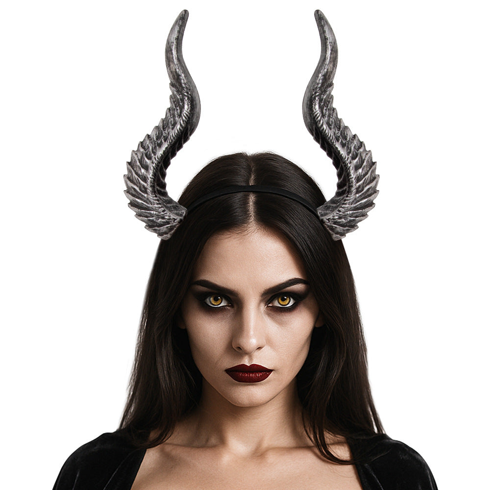 Cross-border New Halloween Festival Dress Up Devil Horn Headband DIY Assembly Cos Hair Accessories Props Can Be Transform Style