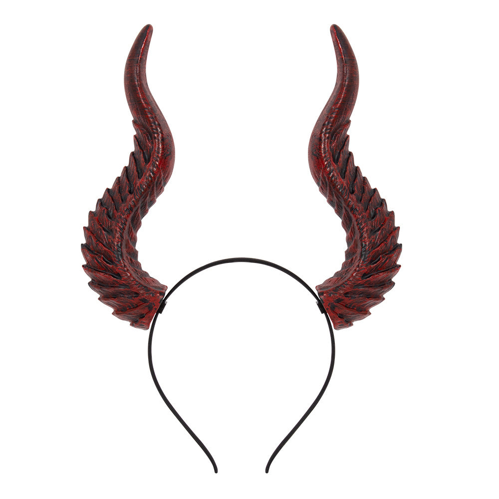 Cross-border New Halloween Festival Dress Up Devil Horn Headband DIY Assembly Cos Hair Accessories Props Can Be Transform Style