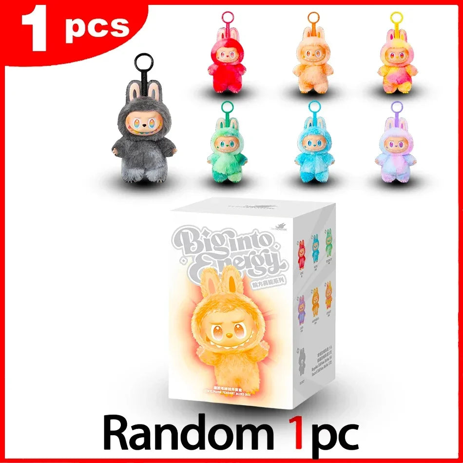 BIG INTO ENERGY Vinyl Plush labubu Pendant Doll Model Kawaii The Monsters Blind Box Gift  Macaron
