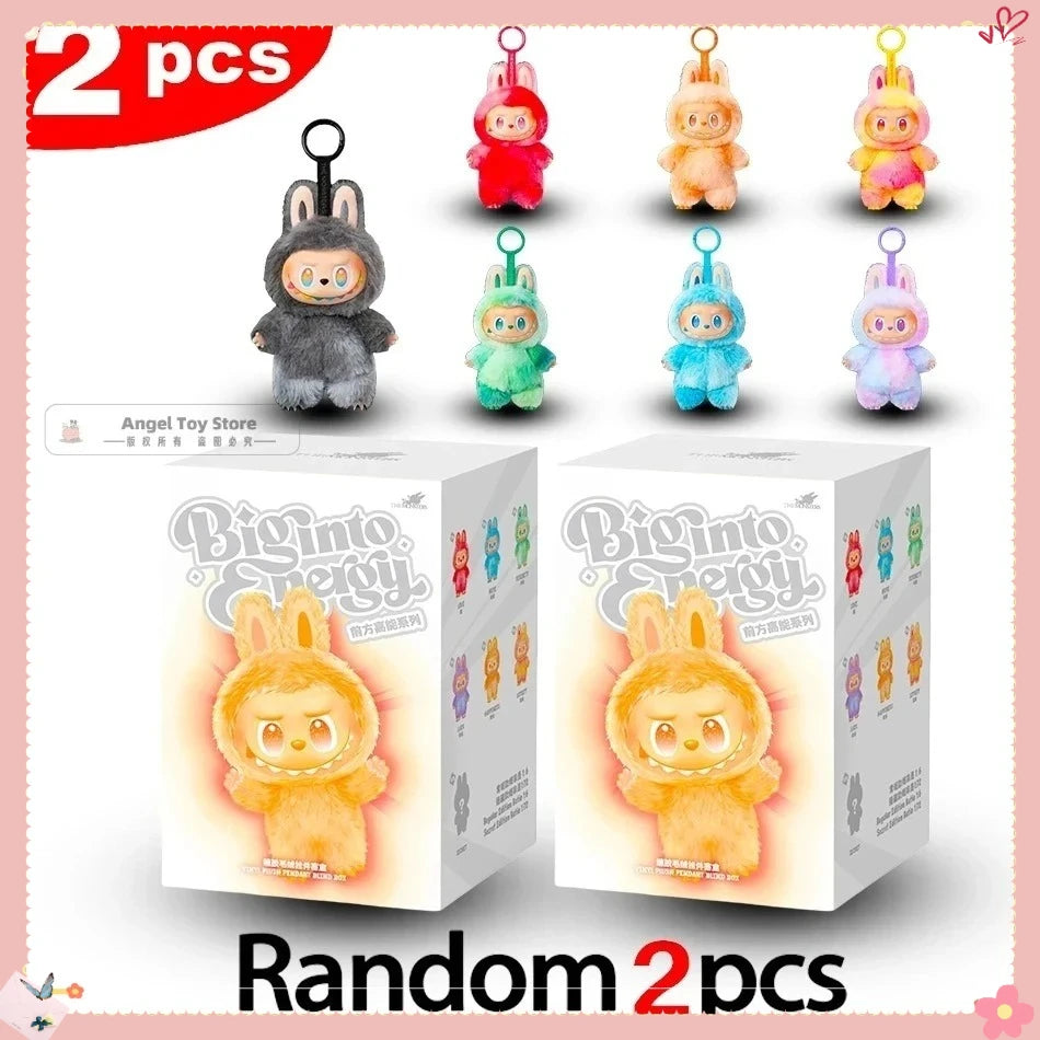 For Labubu V3 V2 Monsters Big Into Energy Series Vinyl Pendant Blind Box Figurine Tabletop Ornament