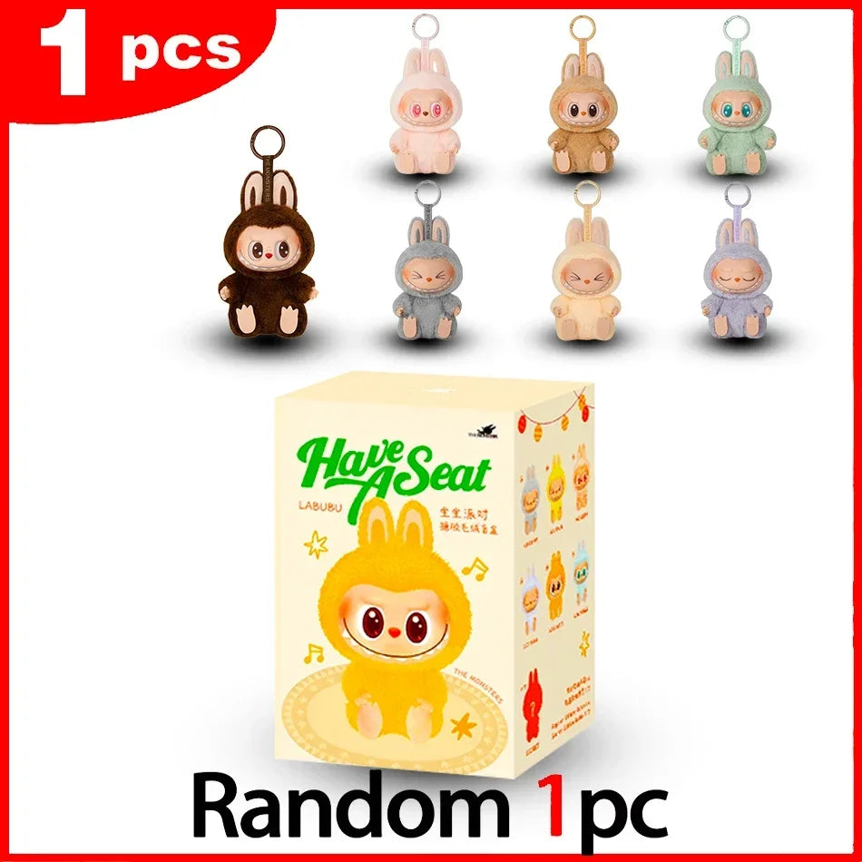 BIG INTO ENERGY Vinyl Plush labubu Pendant Doll Model Kawaii The Monsters Blind Box Gift  Macaron