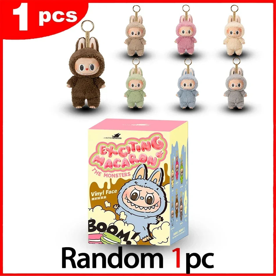 BIG INTO ENERGY Vinyl Plush labubu Pendant Doll Model Kawaii The Monsters Blind Box Gift  Macaron