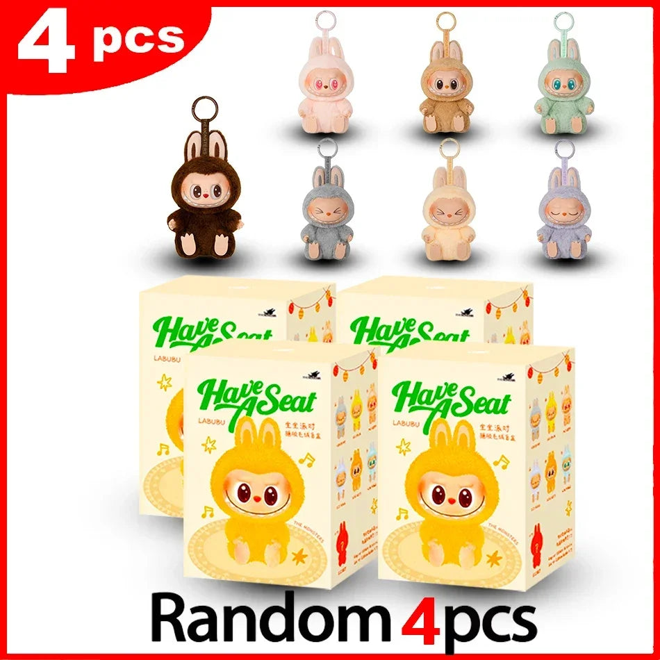 BIG INTO ENERGY Vinyl Plush labubu Pendant Doll Model Kawaii The Monsters Blind Box Gift  Macaron