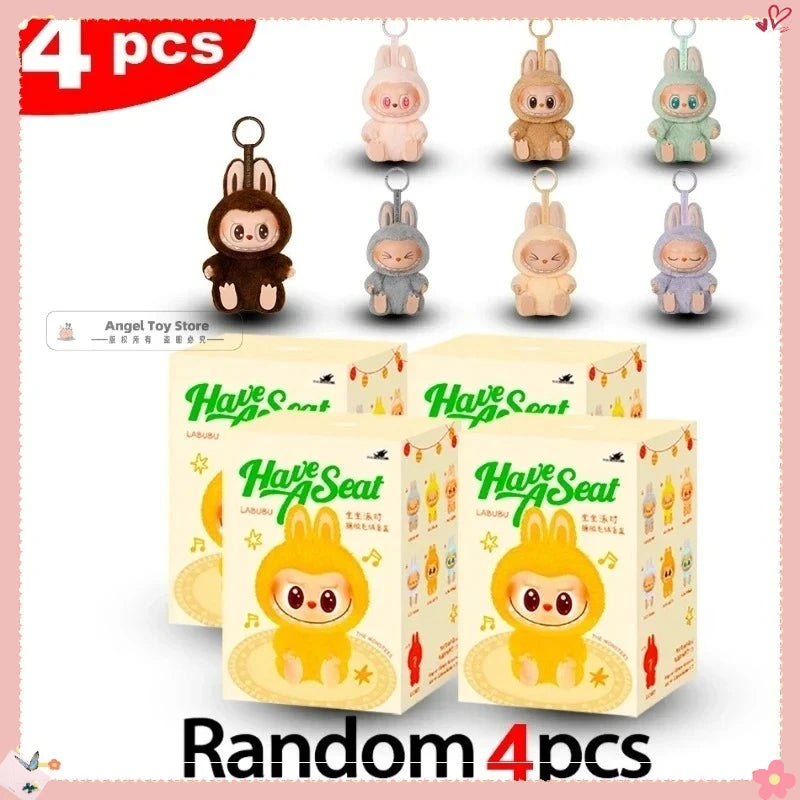 For Labubu V3 V2 Monsters Big Into Energy Series Vinyl Pendant Blind Box Figurine Tabletop Ornament