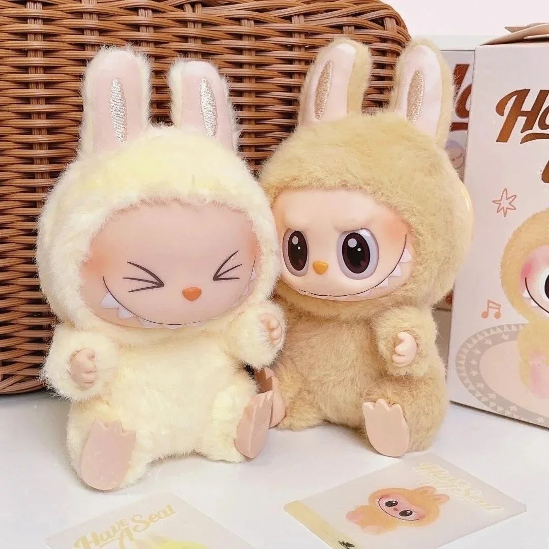 For labubu The Monster Macaron All Series Blind Box Vinyl Pendant Cute Doll Toy Keychain