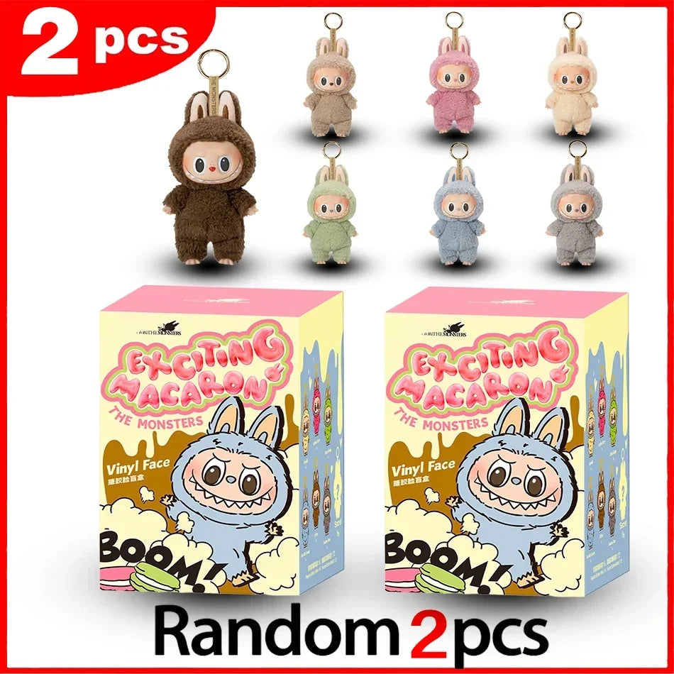 BIG INTO ENERGY Vinyl Plush labubu Pendant Doll Model Kawaii The Monsters Blind Box Gift  Macaron