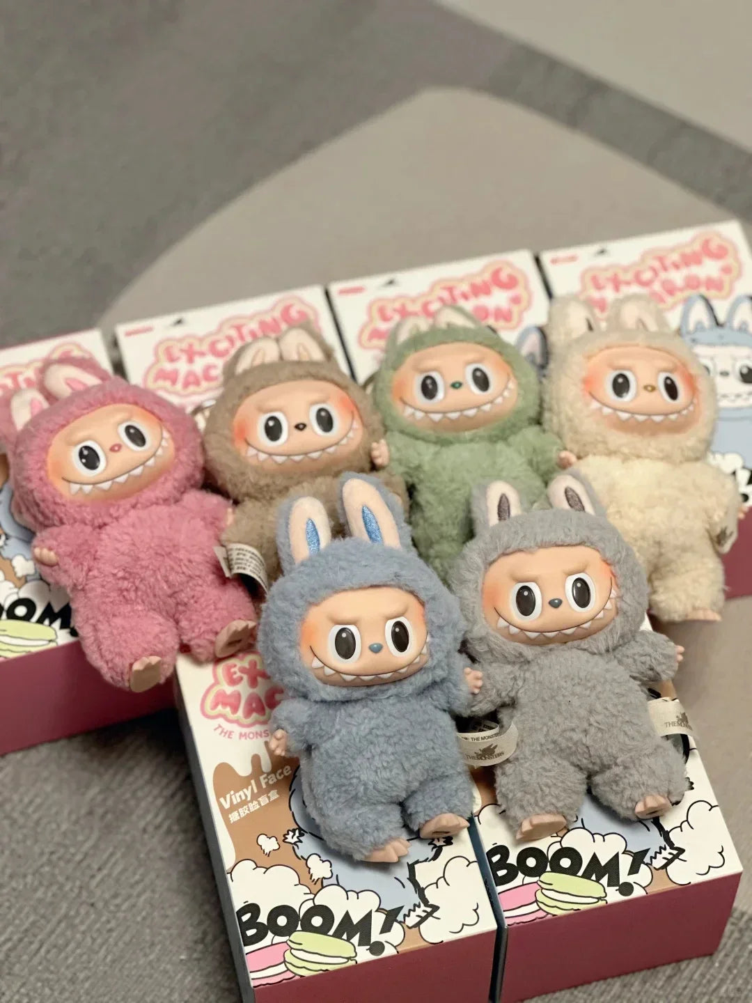 BIG INTO ENERGY Vinyl Plush labubu Pendant Doll Model Kawaii The Monsters Blind Box Gift  Macaron
