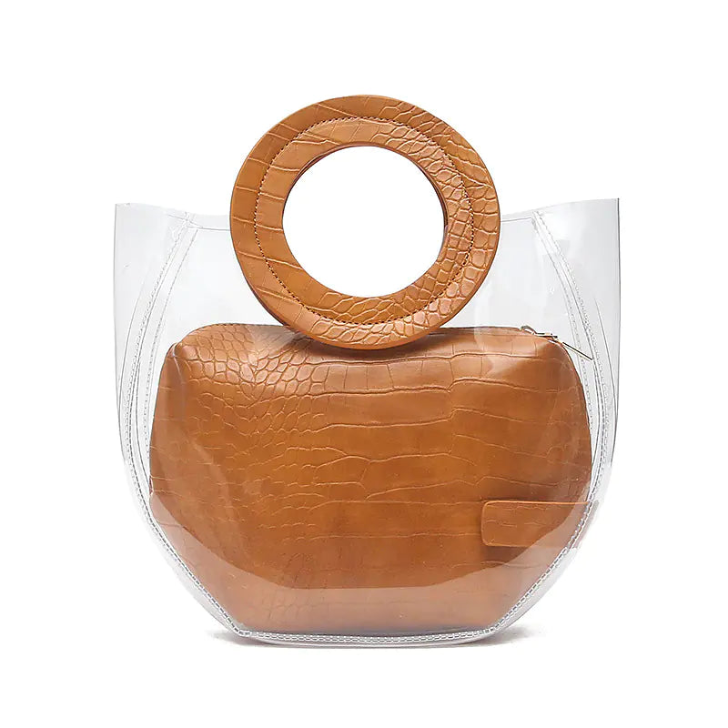 2019 Korean Style Transparent Jelly Tote Bag (PVC)