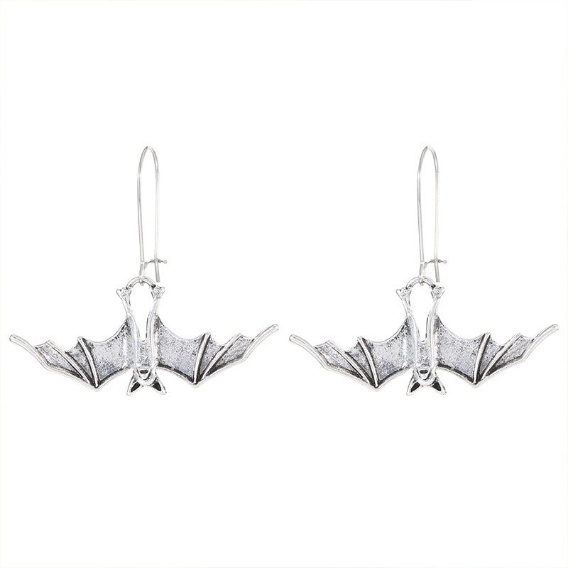 Halloween Retro Creative Bat Pendant Earrings Fashion Personality