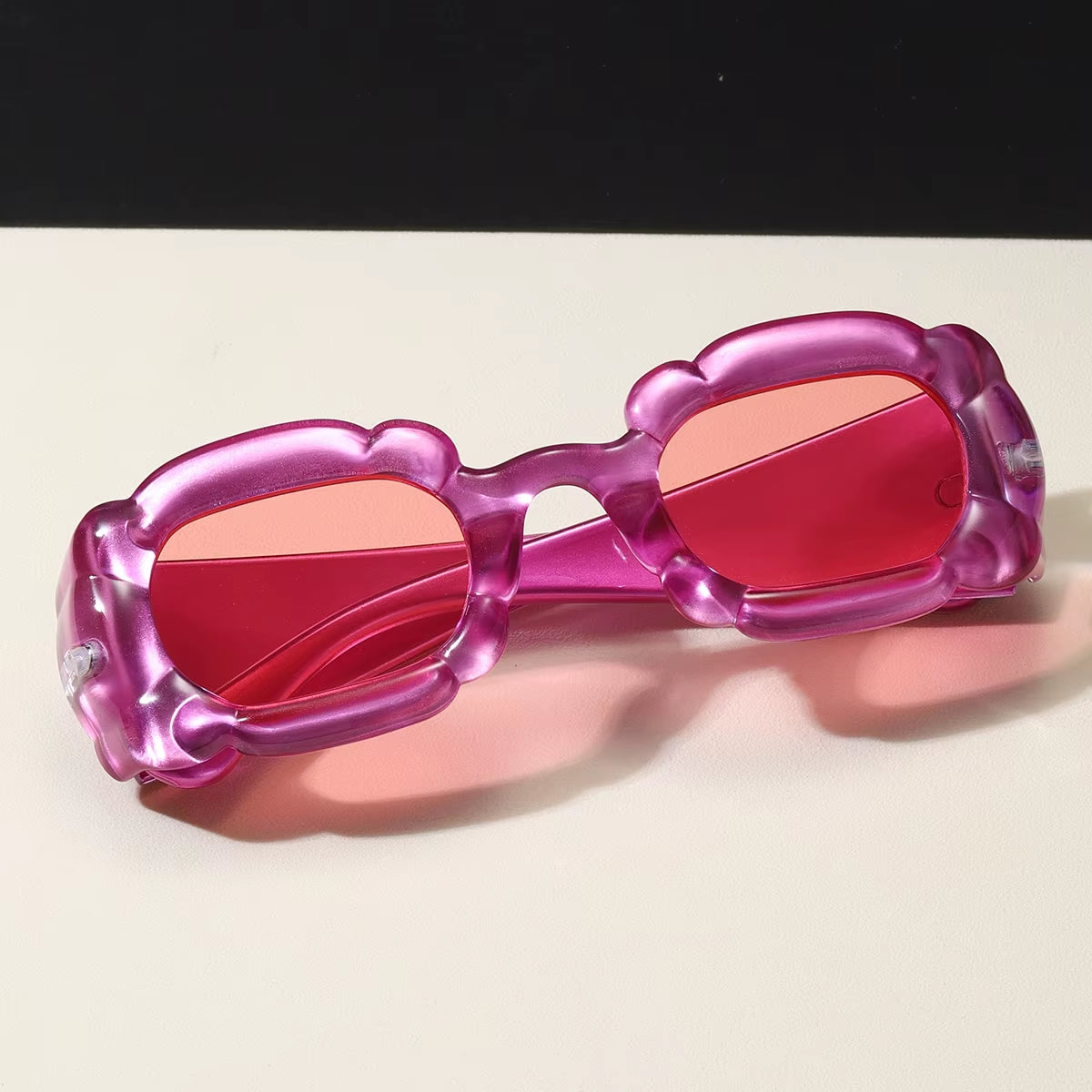 Dopamine Y2K Candy Sunglasses, Female Internet Celebrity Personality, 3D Three-Dimensional Bubble Sunglasses, Trendy Street Phot