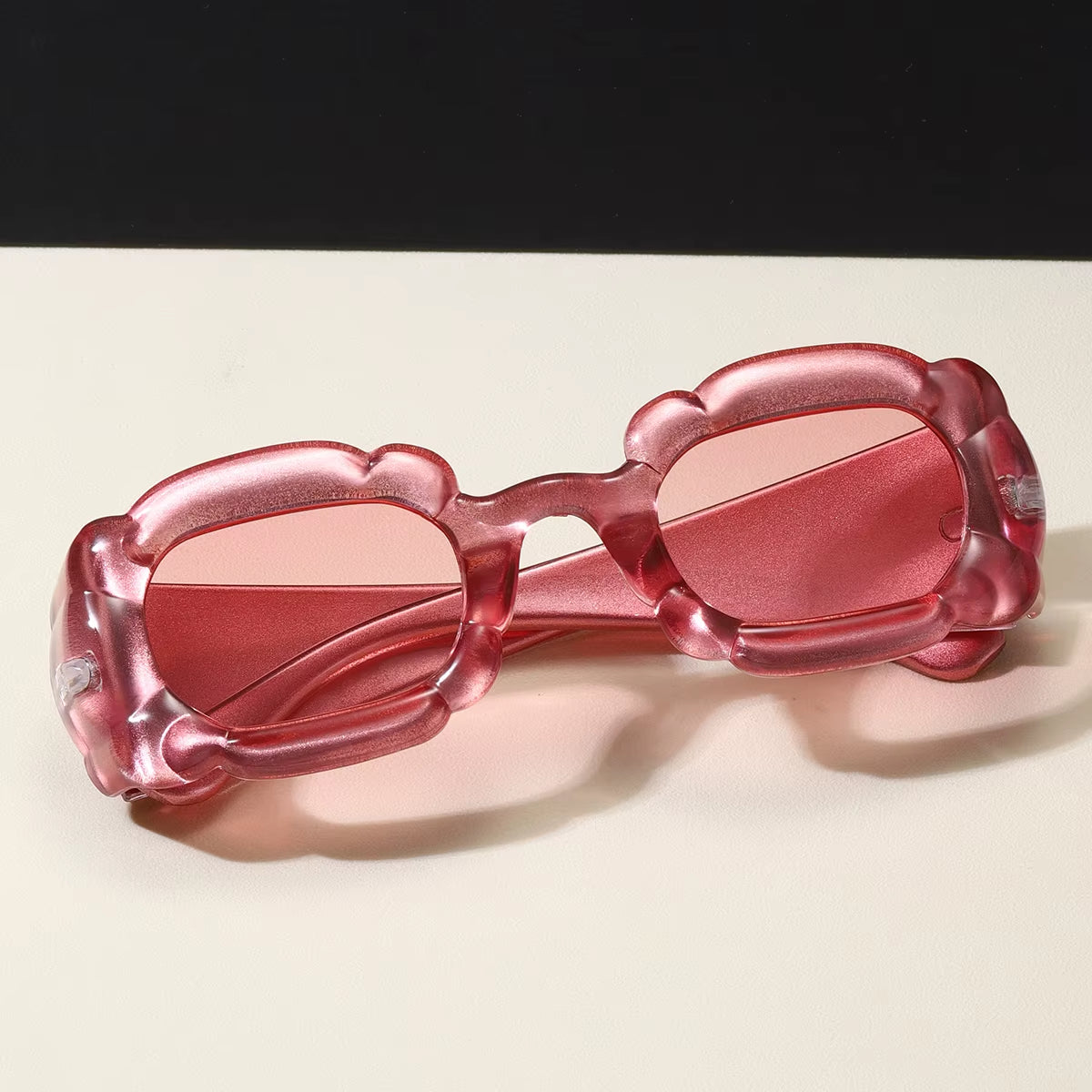 Dopamine Y2K Candy Sunglasses, Female Internet Celebrity Personality, 3D Three-Dimensional Bubble Sunglasses, Trendy Street Phot