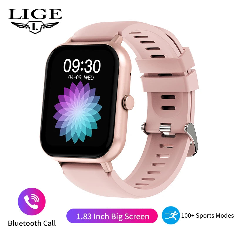 Waterproof Smart Watch Bluetooth Call Women Men Watch Voice Assistant 100+Sports Smartwatch for Huawei Xiaomi Android Ios